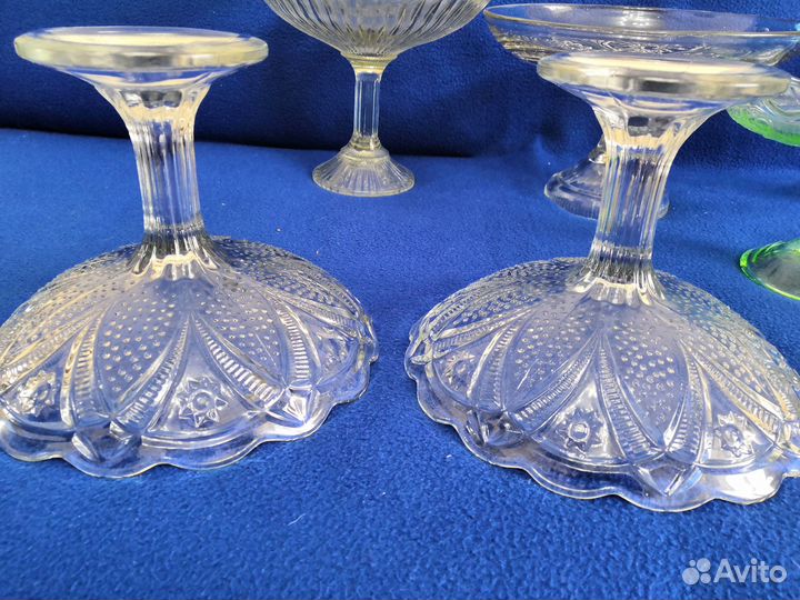 Ваза фруктовница, стекло, клеймо, СССР