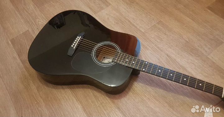 Акустическая гитара Fabio 41 дюйм черная новая