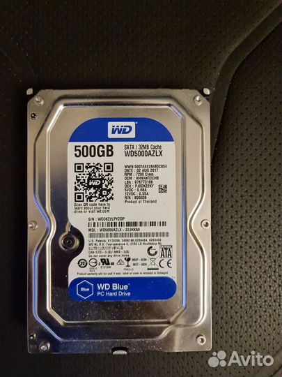 Жёсткие диск WD Blue 160, 500 Гб