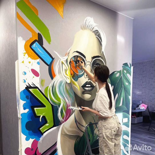 Граффити оформление комнаты / роспись фасадов