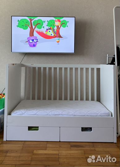 Кроватка детская IKEA и матрас