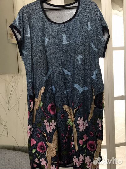 Платье с принтом