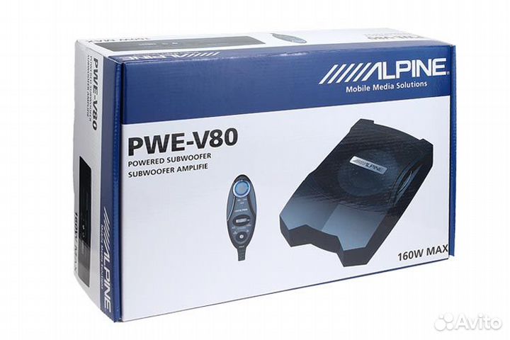Сабвуфер активный Alpine PWE-V80