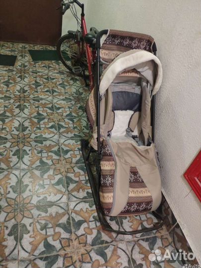 Детские санки коляска