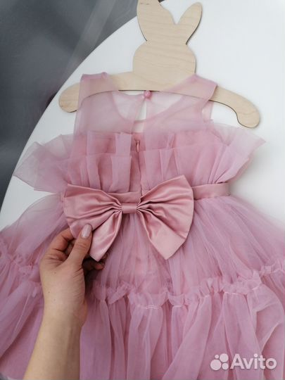 Платье на девочку пышное нарядное 86 92