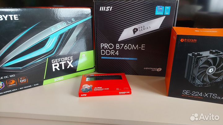 Игровой компьютер с i3 12100f и RTX 3060 12Gb