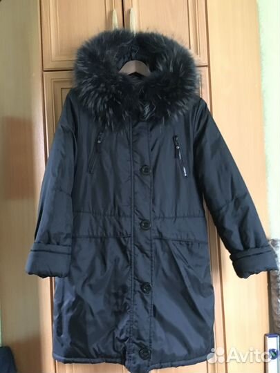 Пуховик женский зимний 44 46