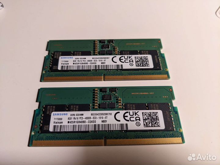 Оперативная память для ноутбук DDR5 16GB 2x8gb