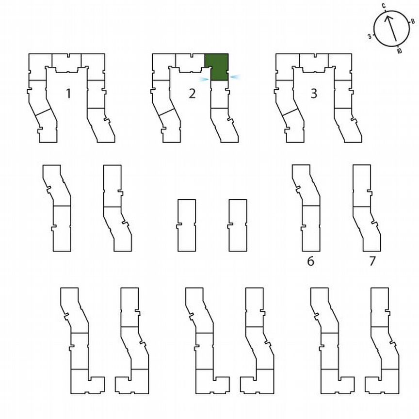 2-к. квартира, 60,2 м², 2/3 эт.