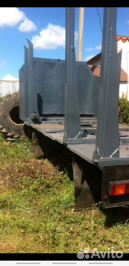 Площадка лесовоз сортиментовоз с конниками