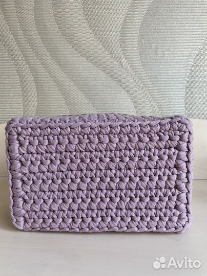 Корзина интерьерная из трикотажной пряжи