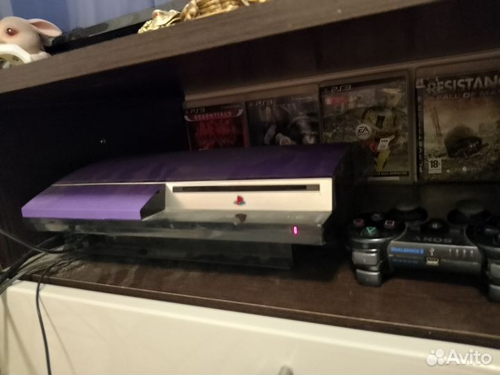Игровая приставка ps3 +2 джойстика +14 игр