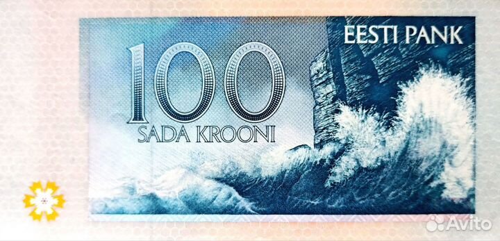 Эстония 100 крон 1994 год UNC пресс