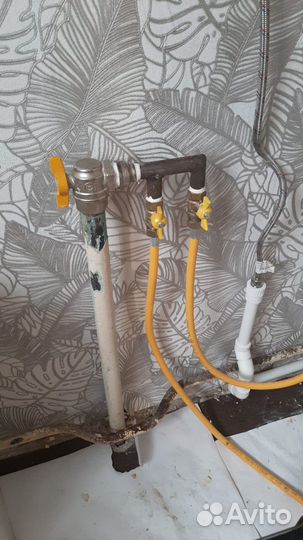 Газовые трубы обрезка, перенос,сварочные работы