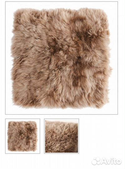 Икеа Скольд чехол для подушки овчина 50*50