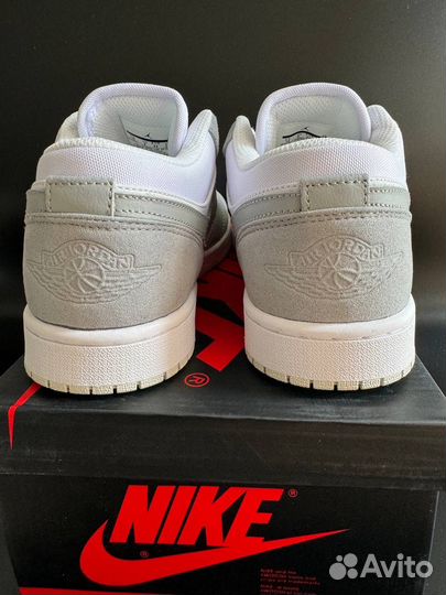 Кроссовки nike air jordan 1 low wolf gray