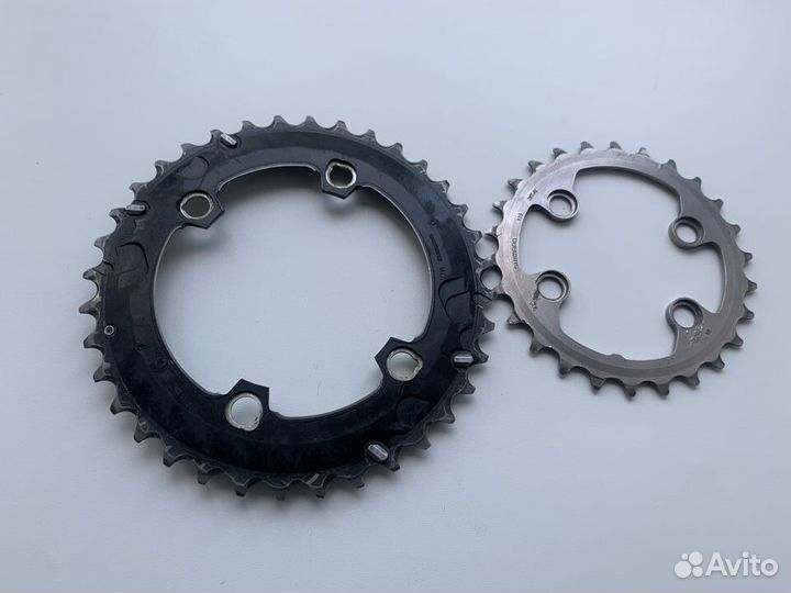 Передние звезды от системы Shimano XTR FC M9000