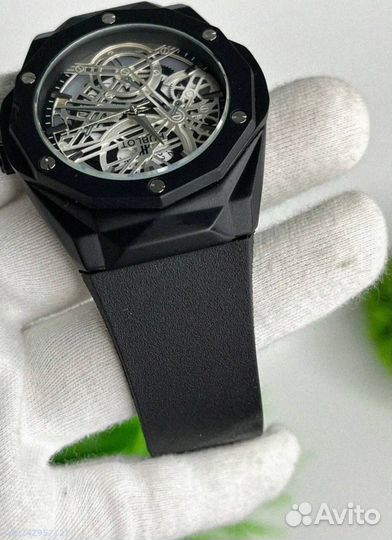 Наручные часы Hublot WHB3 чёрные (Арт.66323)
