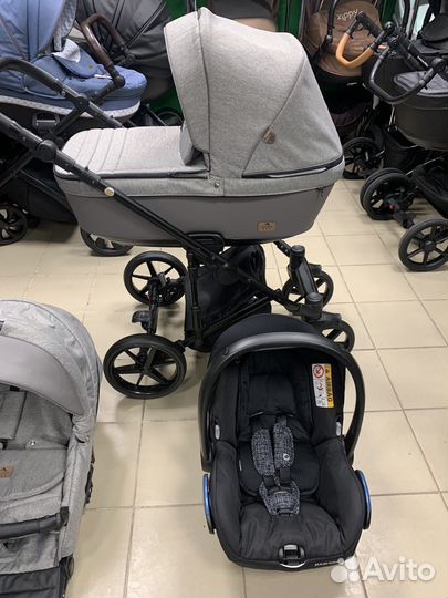 Коляска 3 в 1 adamex + maxi cosi