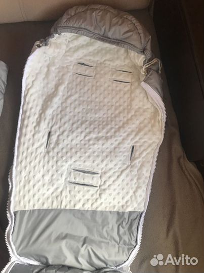 Зимний конверт в коляску + муфты варежки