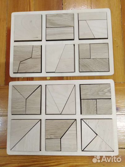 Квадраты Никитина 1 уровень из дерева