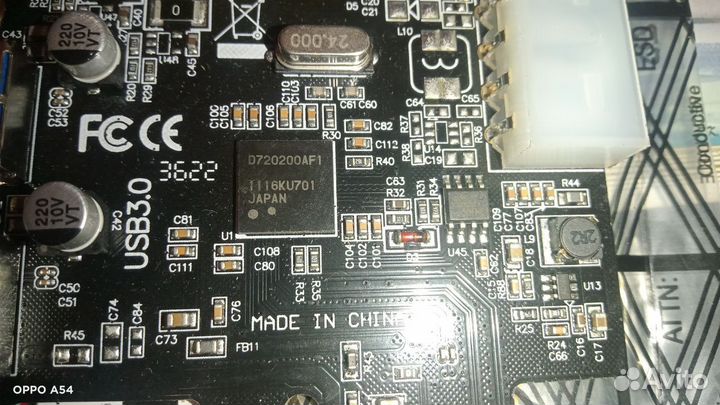 Контроллер pci USB 3.0 orient NC-3U2PE