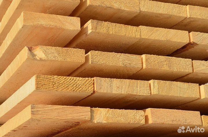 Доска обрезная 50x100x6000 сорт 1-2, сосна