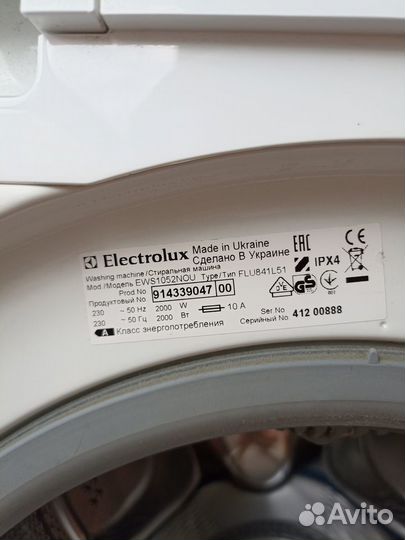 Стиральная машинка автомат Electrolux FWS1052NOU