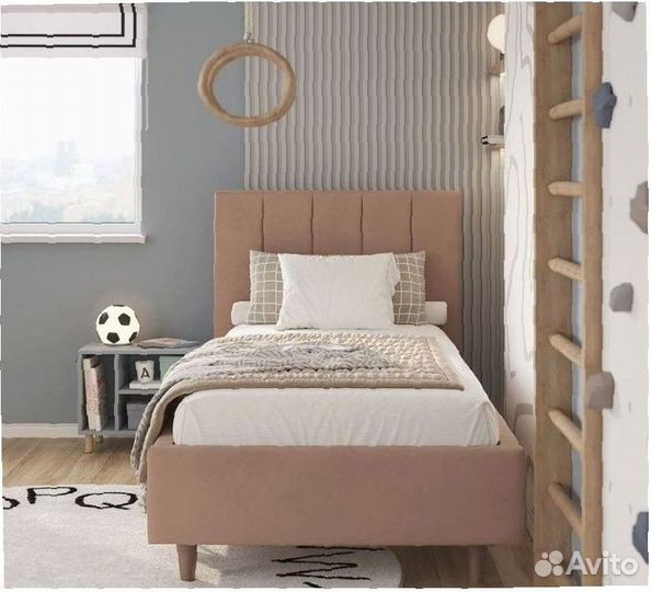 Односпальная мягкая кровать