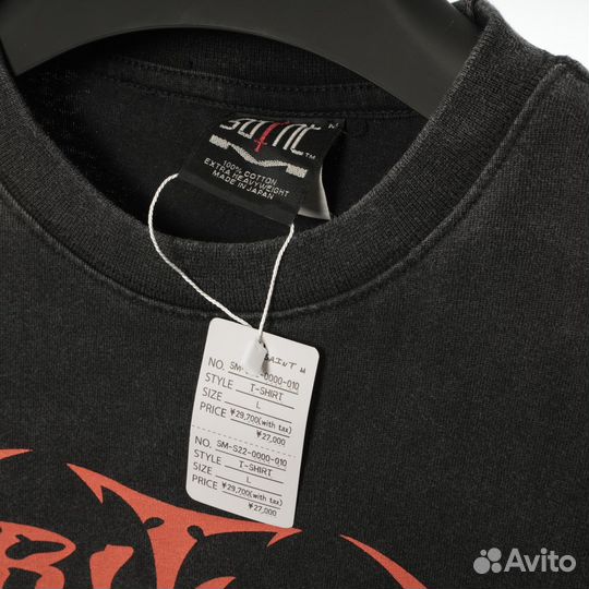 Лонгслив St Michael черный оверсайз