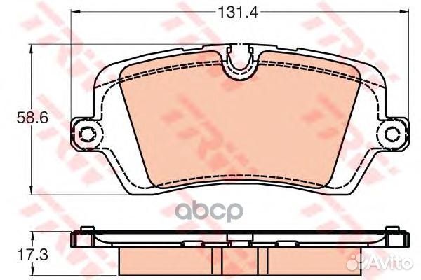 Колодки тормозные дисковые land rover: range RO