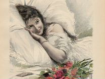 Гравюры. Женские портреты. 1900 г. Ч12