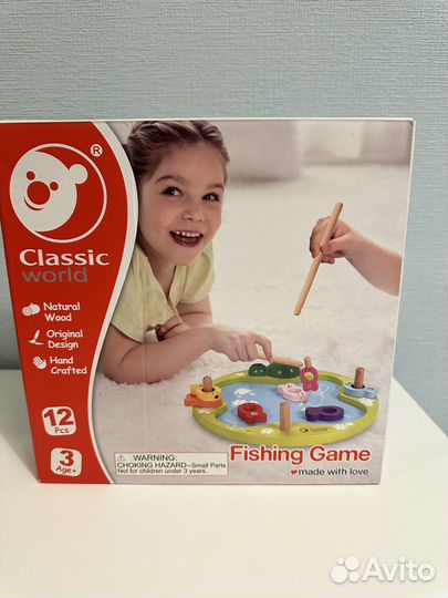 Рыбалка деревянная на магнитах imaginarium