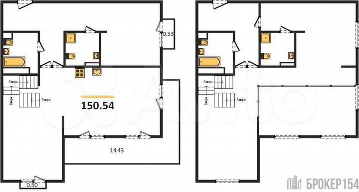 4-к. квартира, 150,5 м², 24/25 эт.