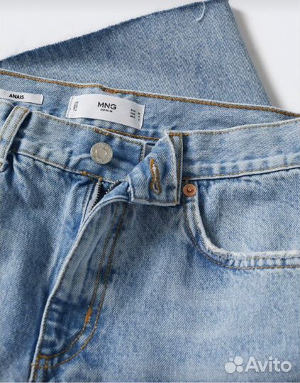 Джинсовые шорты бермуды mango 36