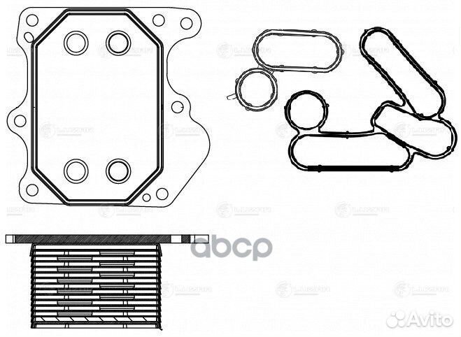 Радиатор масляный для а/м Ford Transit (06) / (1