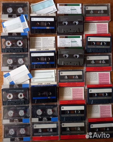 Аудиокассеты TDK AD90, TDK AR90, TDK D90