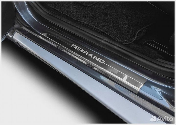Накладки на пороги Ниссан Террано 3 (2014-н.в.)