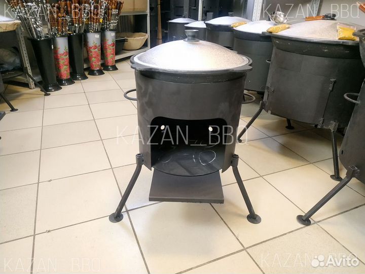 Казан 8 л печка