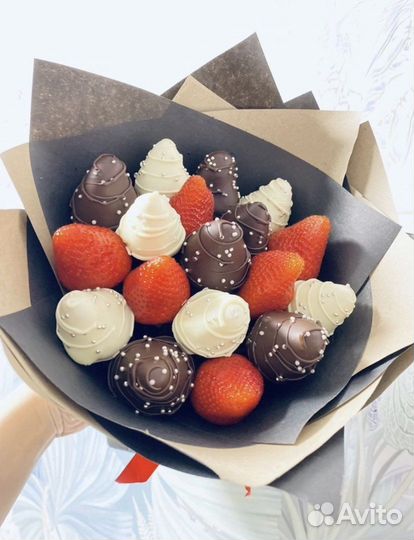 Букет из клубники в шоколаде