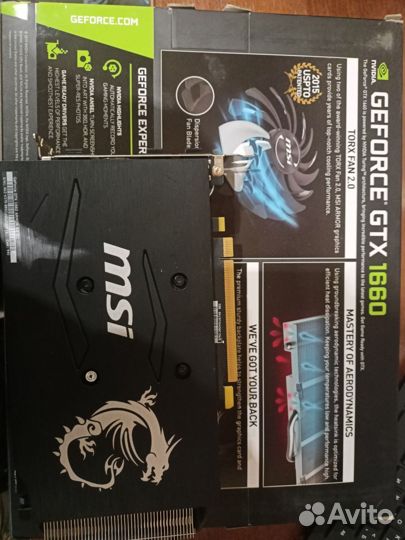 Видеокарта gtx 1660 6gb msi