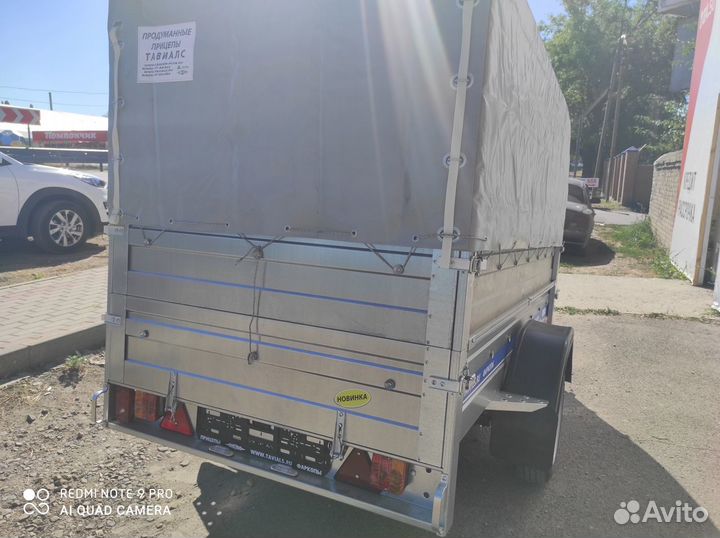 Легковой прицеп 2.5*1.2м с доп бортом и тентом