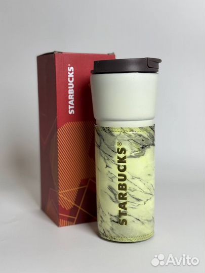 Термостакан starbucks белый