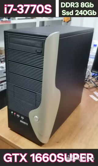 Игровой intel Core i7-3770S\8Gb\240Gb\GTX 1660supe