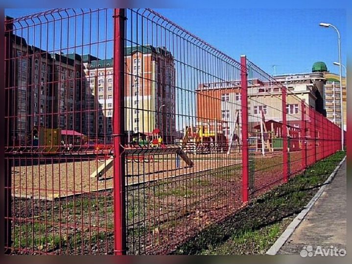 Сетка для забора 3d