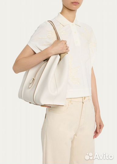 Сумка Tod's T Timeless medium leather tote bag