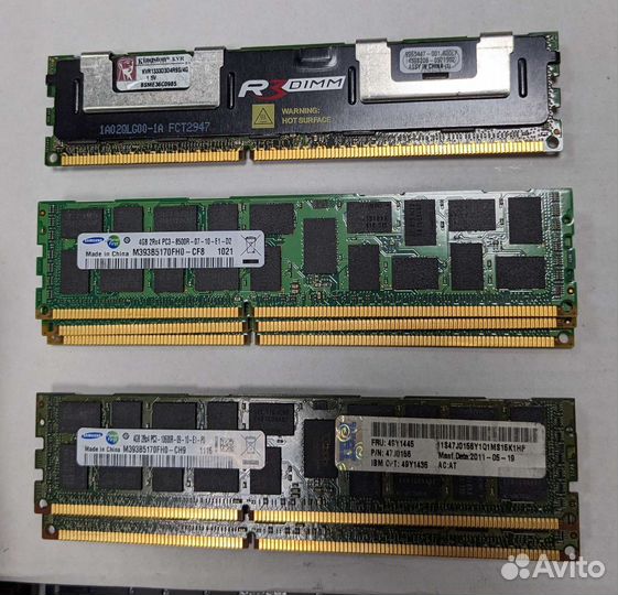 4Gb DDR3 серверная (registered, с буферизацией)
