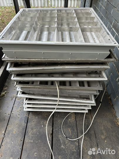 10шт Светильник потолочный армстронг