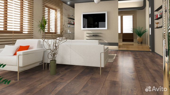 Ламинат Kronotex Дуб темный Петерсон D4766