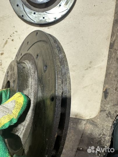 Диски тормозные вентилируемые гранта калина